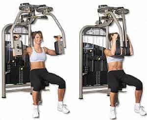 Croci alla pectoral machine Croci alla pectoral machine