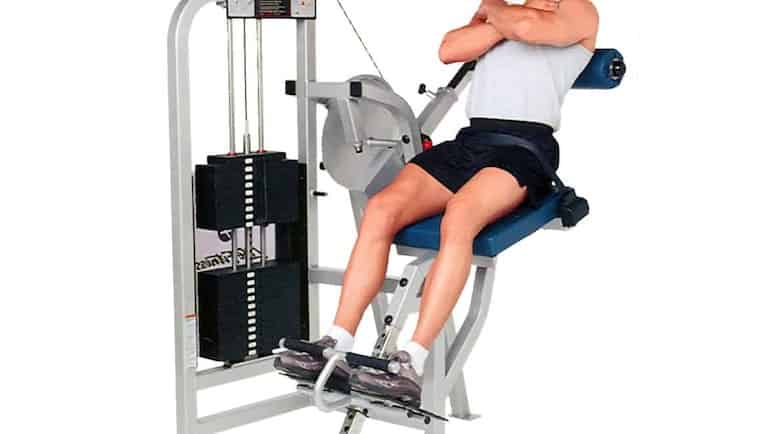 lower back extension machine